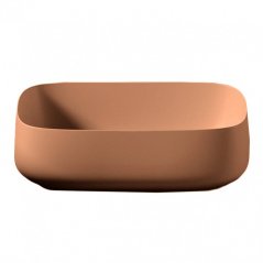 Раковина накладная ArtCeram Cognac COL009 цвет arancio cammeo