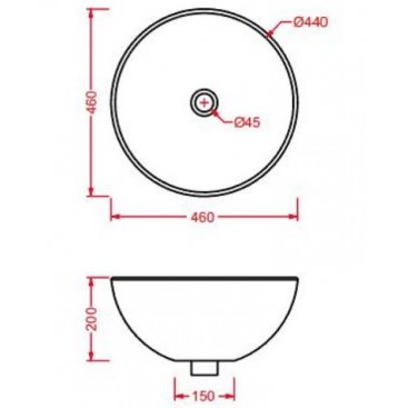 Раковина накладная ArtCeram La Ciotola LCL001