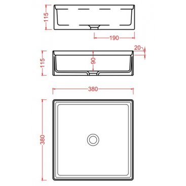 Раковина ArtCeram Scalino SCL001 цвет белый