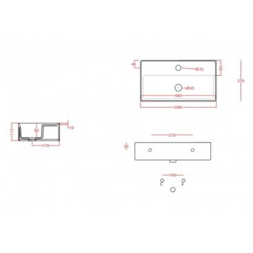 Раковина ArtCeram Scalino SCL006 белый глянец