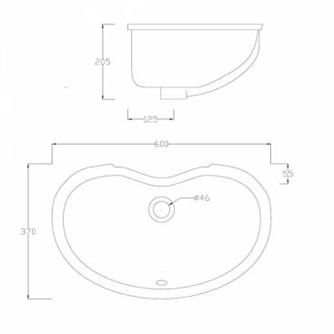 Раковина ArtCeram Idea IDL001