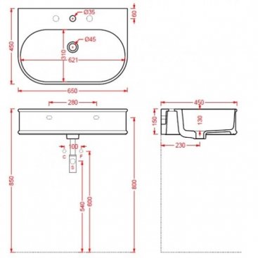 Раковина ArtCeram Atelier ATL003 цвет черный матовый