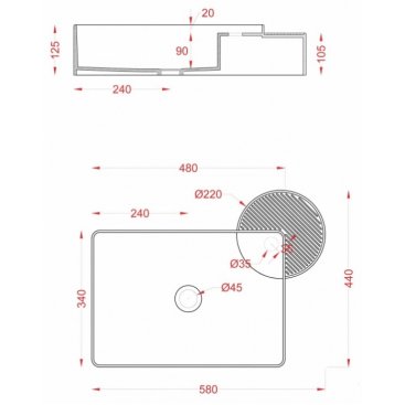 Раковина ArtCeram Cartesio CAL002 цвет зеленый глянец