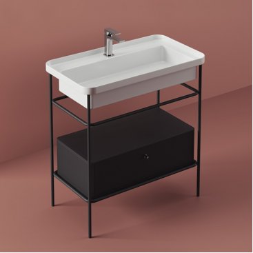 Раковина с консолью ArtCeram Fuori Scala ACA057 17+TFL035 05 с ящиком