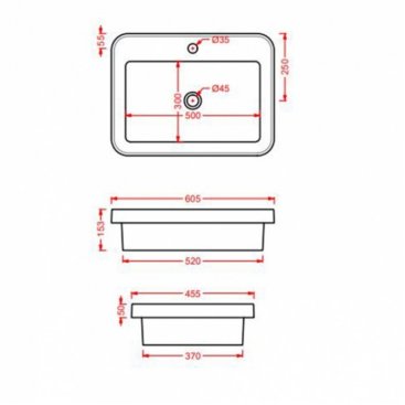 Раковина с консолью ArtCeram Fuori Scala ACA056 56 с полкой