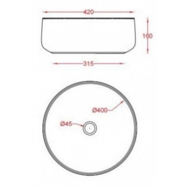 Раковина с консолью ArtCeram Vogue ACA058 17+COL001 05