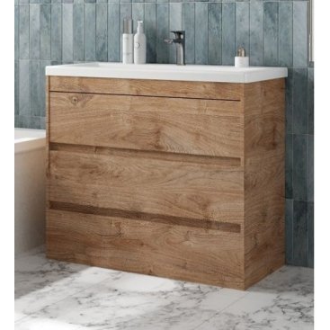 Мебель для ванной Art&Max Family-M 90 напольная дуб харбор золотой