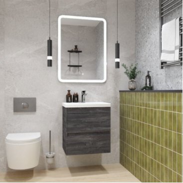 Мебель для ванной Art&Max Family-M 50 с ящиками железный камень