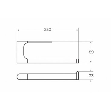 Полотенцедержатель Art&Max Platino AM-E-3980-MB