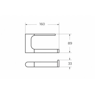 Держатель туалетной бумаги Art&Max Platino AM-E-3983-MB