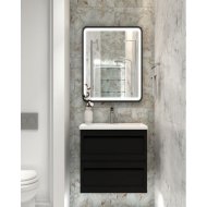 Мебель для ванной с керамической раковиной Art&Max Platino 60 Nero Matt