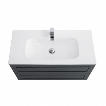 Мебель для ванной с керамической раковиной Art&Max Platino 80 Grey Matt