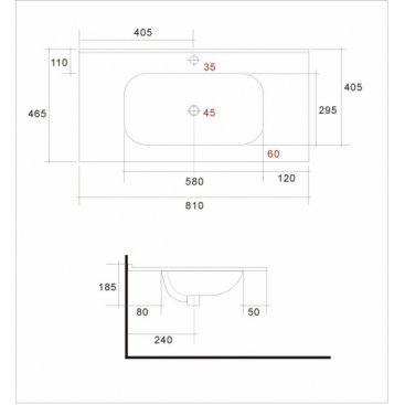 Мебель для ванной Art&Max Torino 80 Бран