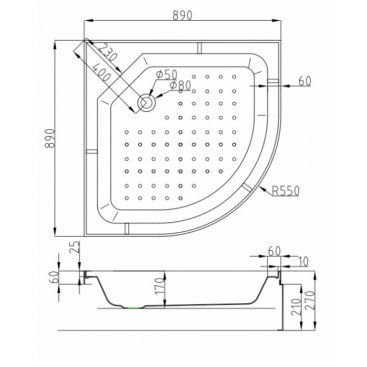 Душевая кабина AvaCan D279S LED