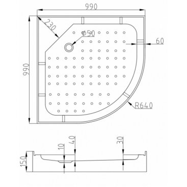 Душевая кабина AvaCan EM1510 N LED