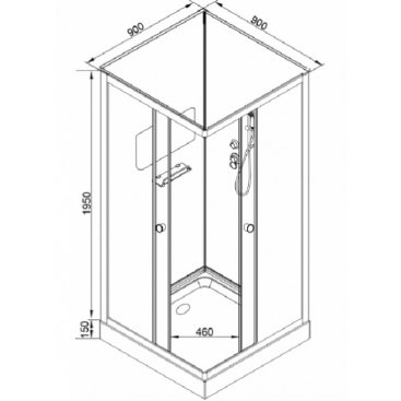 Душевая кабина AvaCan K409