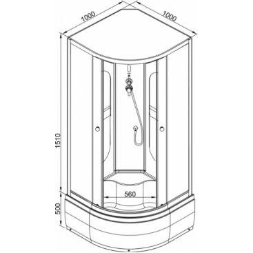 Душевая кабина AvaCan L610 N