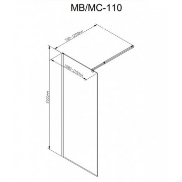 Душевая перегородка AvaCan MC110