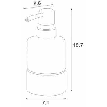 Дозатор жидкого мыла Azario Nessy AZ-128-C