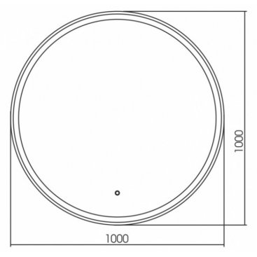 Зеркало Azario Перла 100x100