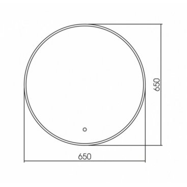 Зеркало Azario Плаза 65x65