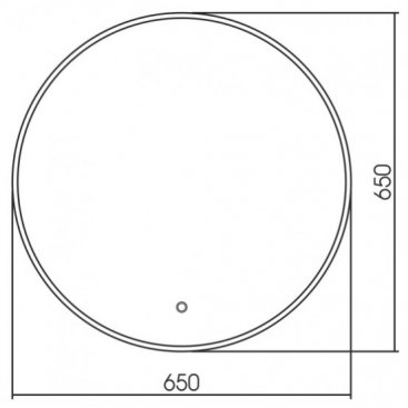 Зеркало Azario Плаза 65x65 с подогревом