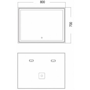 Зеркало Azario Melis CS00066635