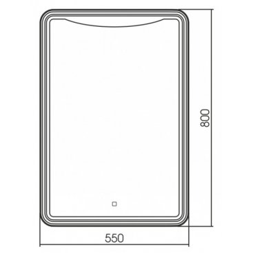 Зеркало Azario Мали LED-00002534