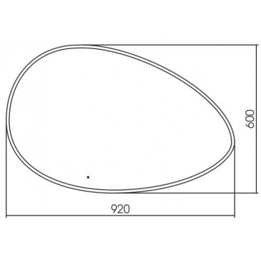 Зеркало Azario Omega LED-00002556