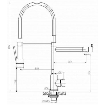 Смеситель для кухни BelBagno BB-LAM50-IN