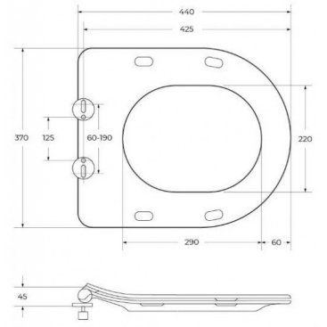 Крышка-сиденье Soft Close BelBagno BB051SC