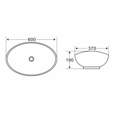 Раковина накладная BelBagno BB1087