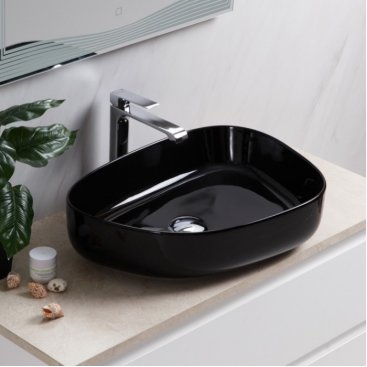 Раковина накладная BelBagno BB1435 Nero