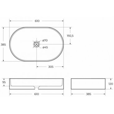 Раковина накладная BelBagno BB1479