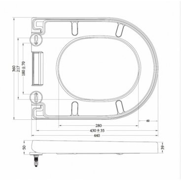 Унитаз подвесной BelBagno Senso-R BB017CHR/BB865SC с крышкой-сиденьем микролифт