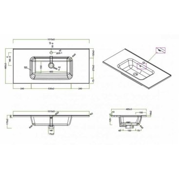 Мебель для ванной BelBagno Etna-1000 Rovere Cillegio