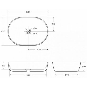 Мебель для ванной BelBagno ETNA100BL-KEPMNO-1084-SET Bianco Lucido