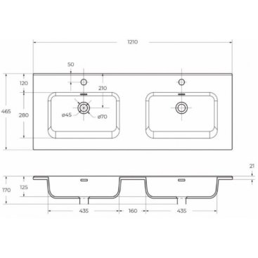 Мебель для ванной BelBagno Etna-1200-4C-BB1200-2-ETL Rovere Moro