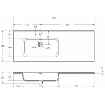 Мебель для ванной BelBagno Etna-1200-BB1200ETL-L Bianco Lucido