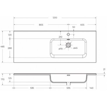 Мебель для ванной BelBagno Etna-1200-BB1200ETL-R Rovere Moro