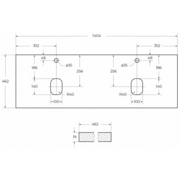 Мебель для ванной BelBagno Etna-1400-2-S Rovere Bianco