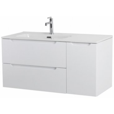 Тумба с раковиной BelBagno Etna 100-BB1000ETL-L Bianco Lucido