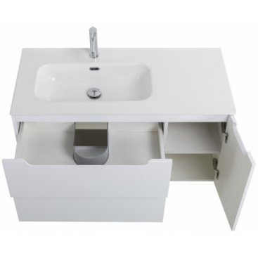 Тумба с раковиной BelBagno Etna 100-BB1000ETL-L Bianco Lucido