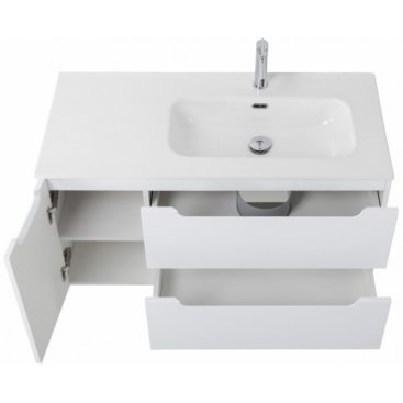 Тумба с раковиной BelBagno Etna 100-BB1000ETL-R Bianco Lucido