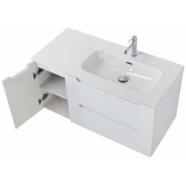 Тумба с раковиной BelBagno Etna 100-BB1000ETL-R Bianco Lucido