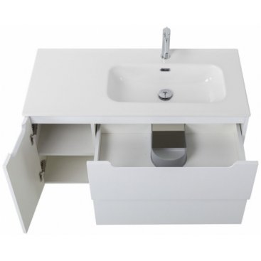 Тумба с раковиной BelBagno Etna 100-BB1000ETL-R Bianco Lucido