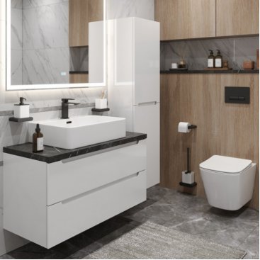 Мебель для ванной BelBagno ETNA100BL-KEPMNO-1338-SET Bianco Lucido