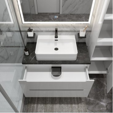 Мебель для ванной BelBagno ETNA100BL-KEPMNO-1338-SET Bianco Lucido