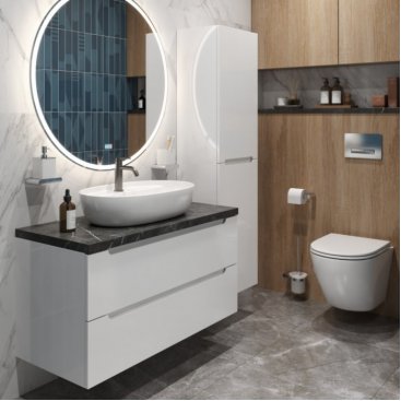 Мебель для ванной BelBagno ETNA100BL-KEPMNO-1346-SET Bianco Lucido