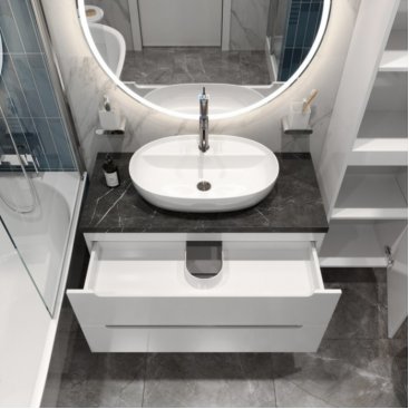 Мебель для ванной BelBagno ETNA100BL-KEPMNO-1346-SET Bianco Lucido